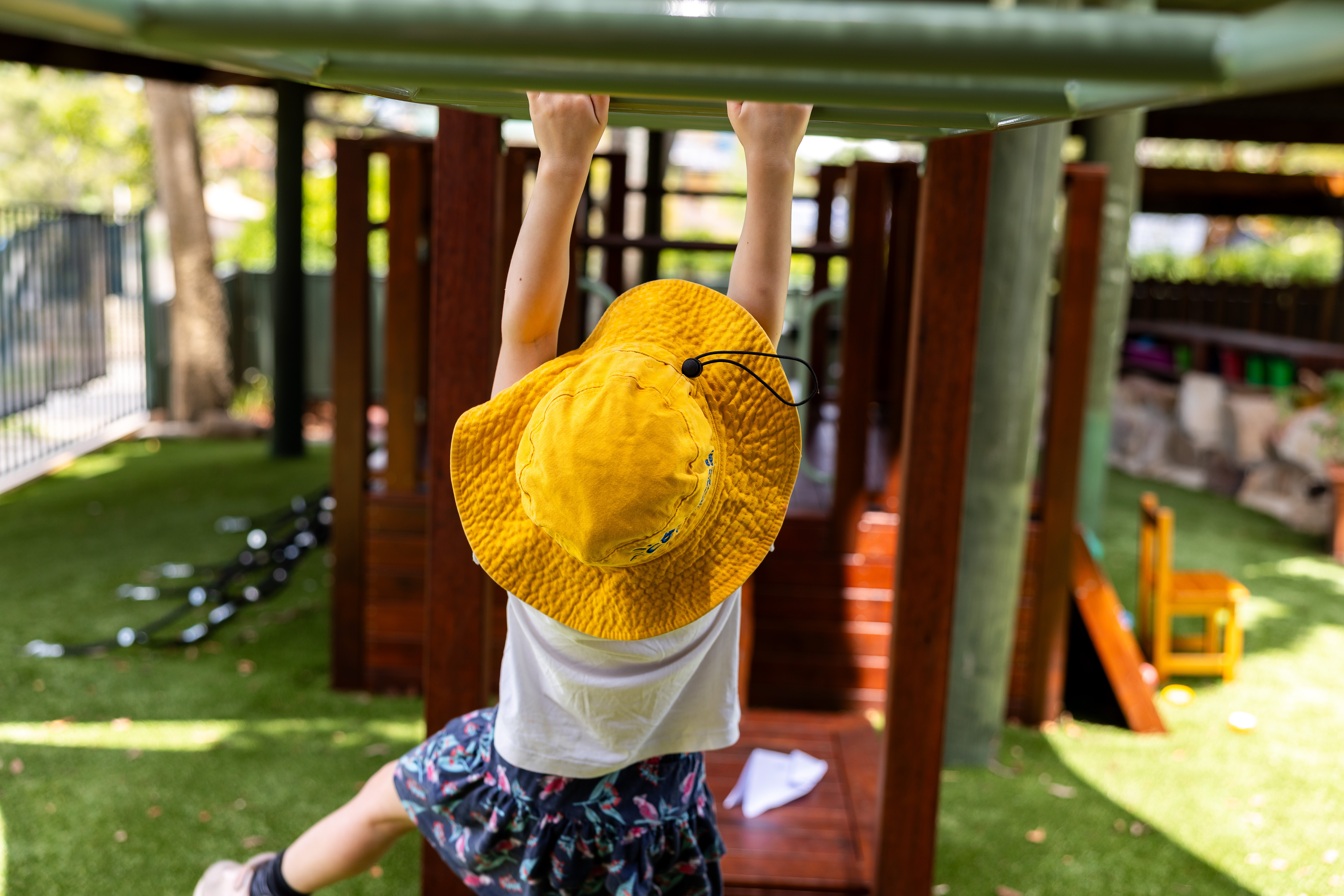 C&K St Catherine's - child on the monkey bars