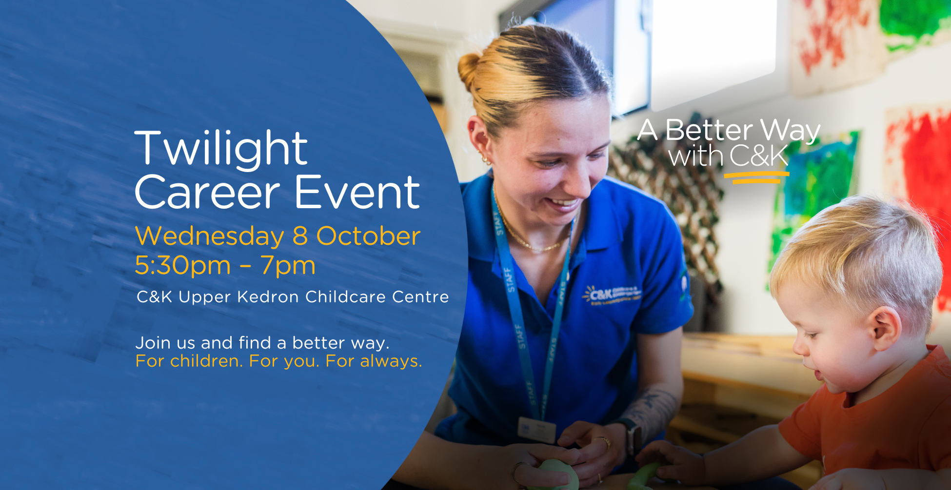 C&K Upper Kedron Twilight Career Event, Wednesday 8th October 5:30-7pm