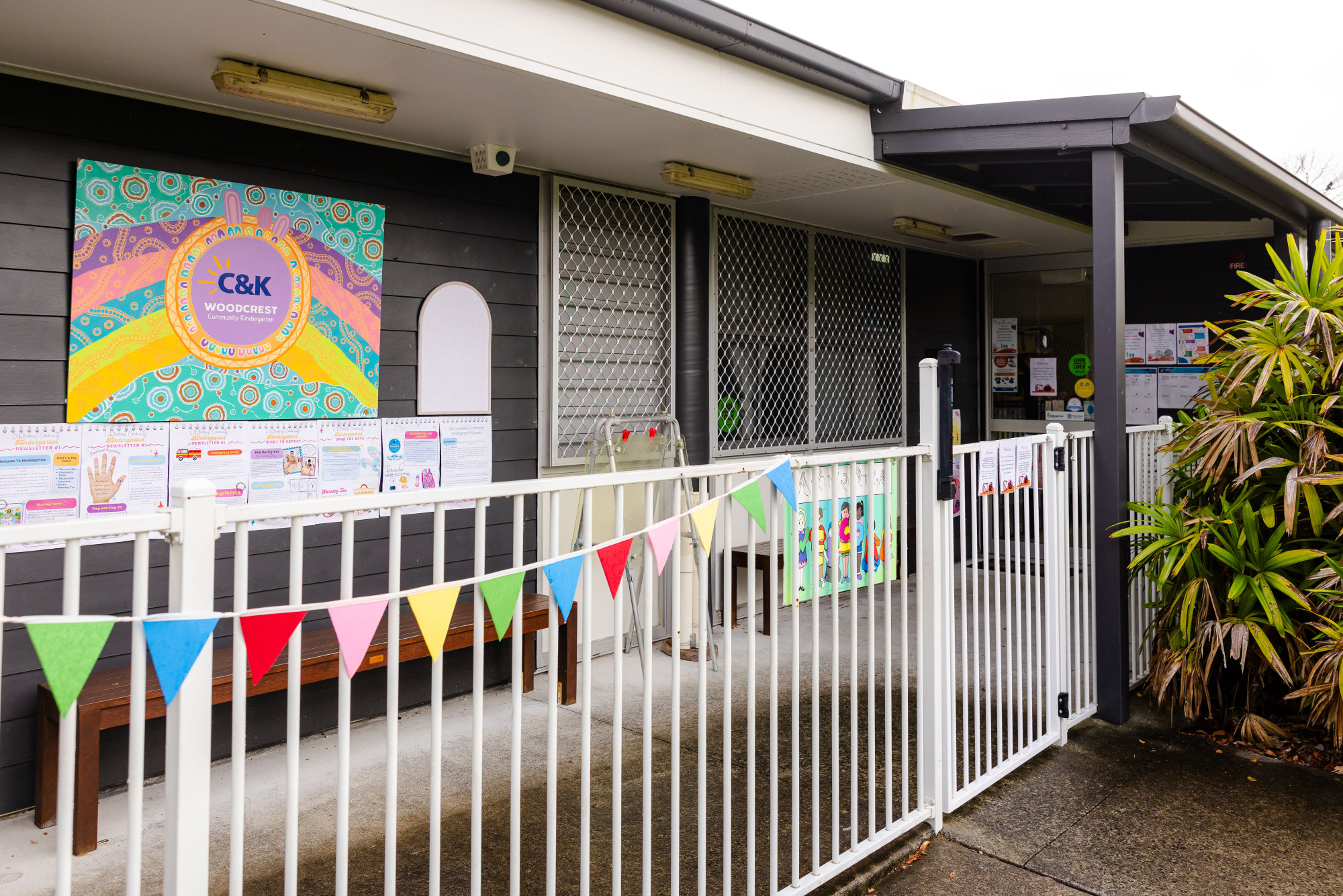 C&K Woodcrest - front of the centre with First Nations artwork