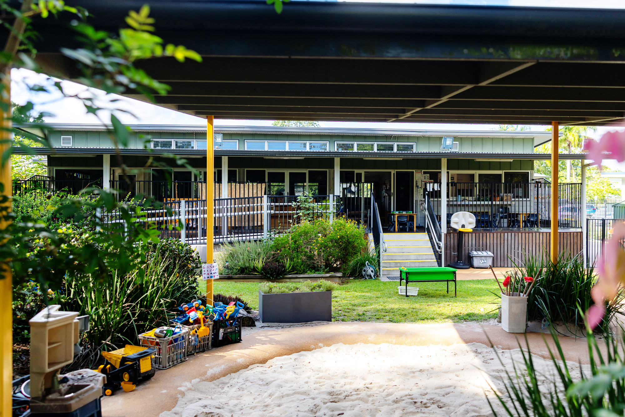 Large outdoor sandpit