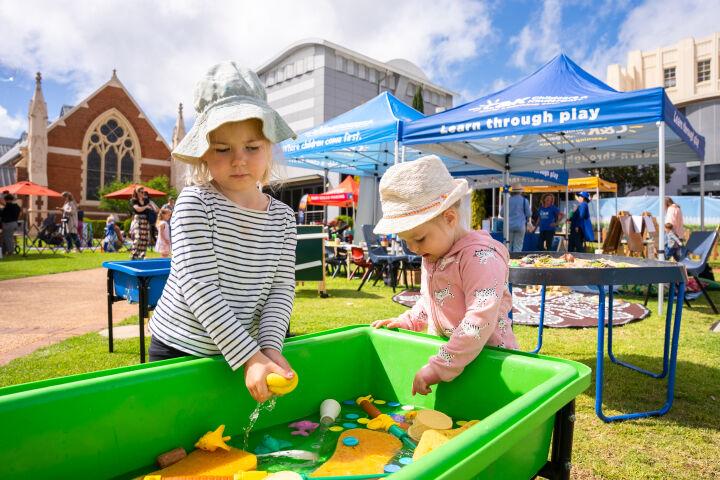 Children activities at C&K's Tent at Thrive Festival Toowoomba