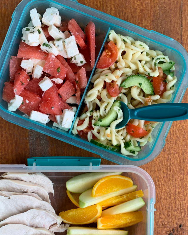 C&K Lunchbox Bites - Herb Pasta with Fresh Veggies